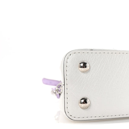 Louis Vuitton Iridescent Ostrich Capucines East West Mini White Pearl Lilac 8 of 9