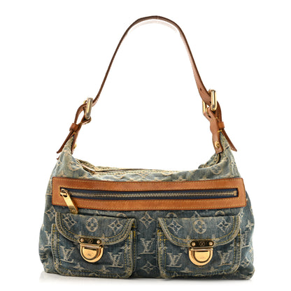 Louis Vuitton Monogram Denim Baggy PM Blue 1 of 14