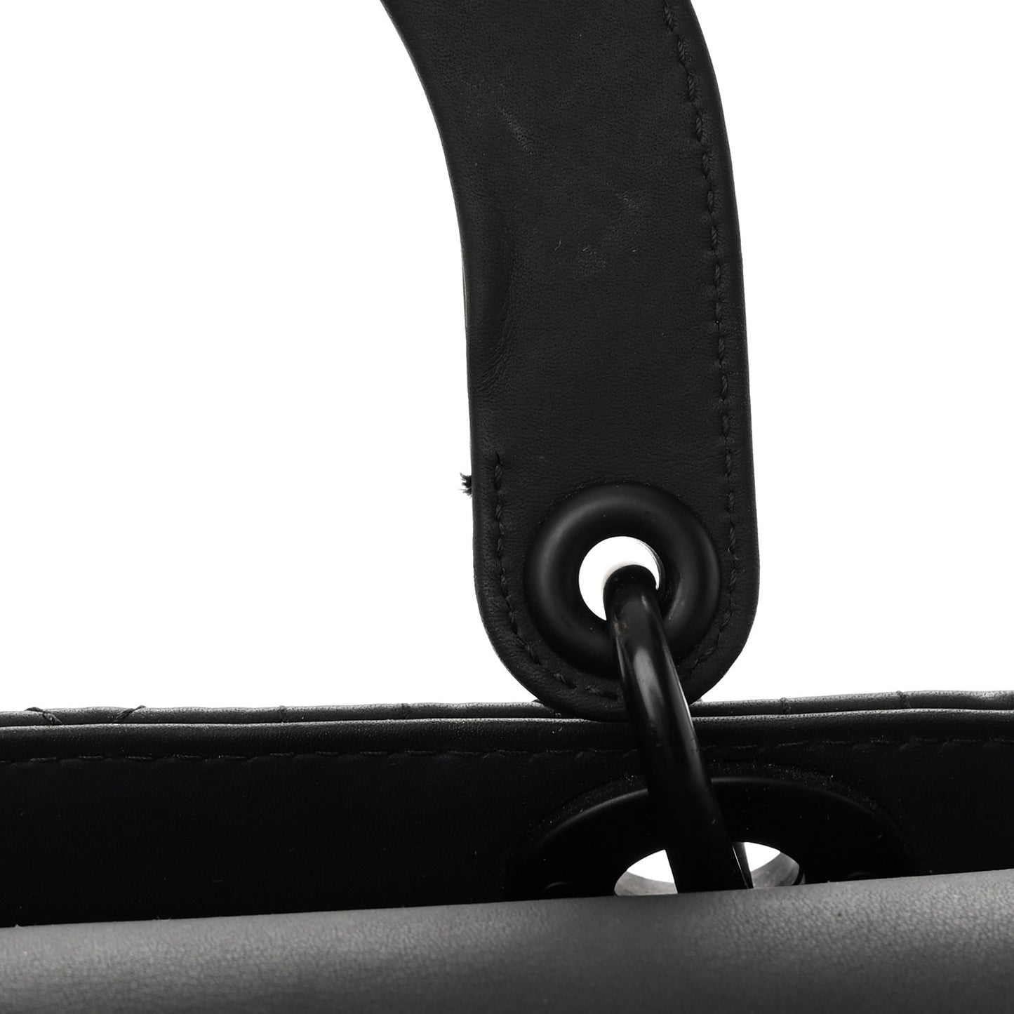 Ultra Matte Calfskin Cannage Small My ABCDior Lady Dior Black