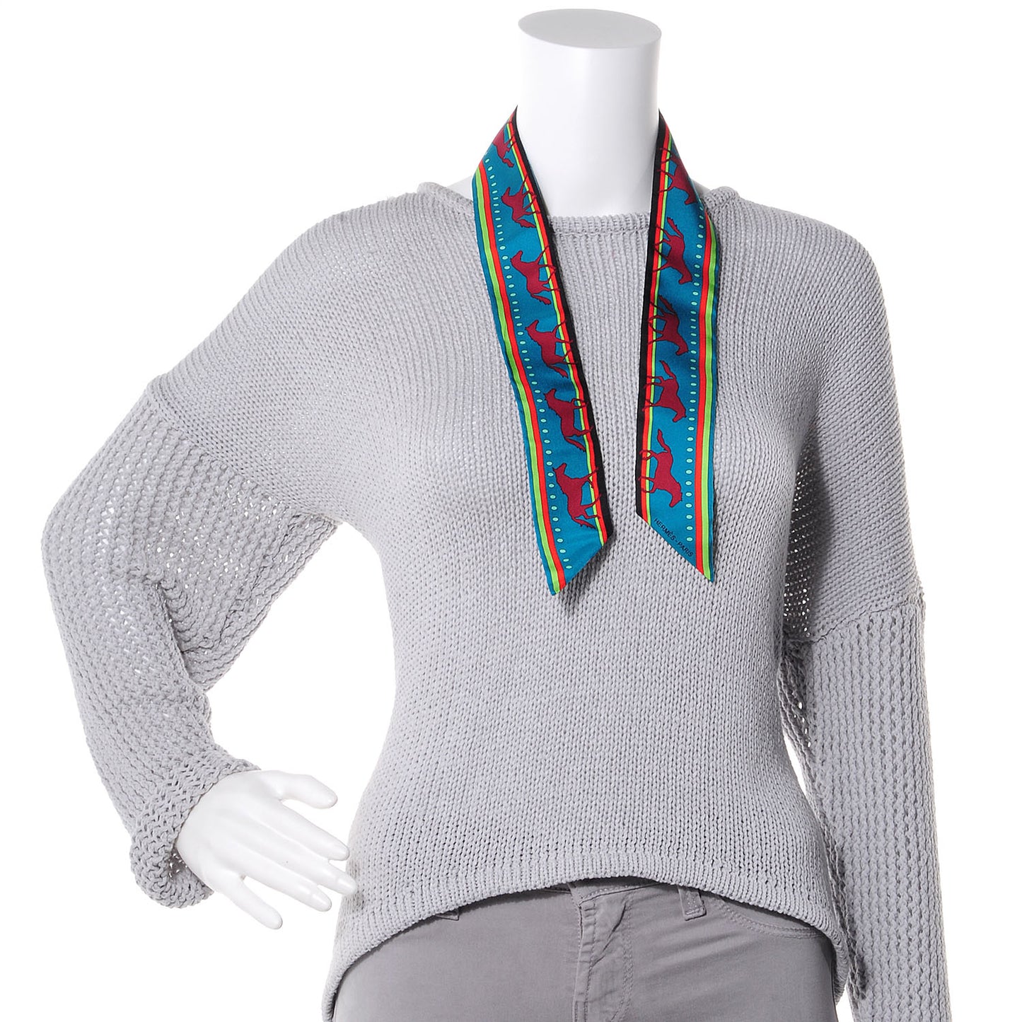 Silk Sequences Twilly Scarf Canard