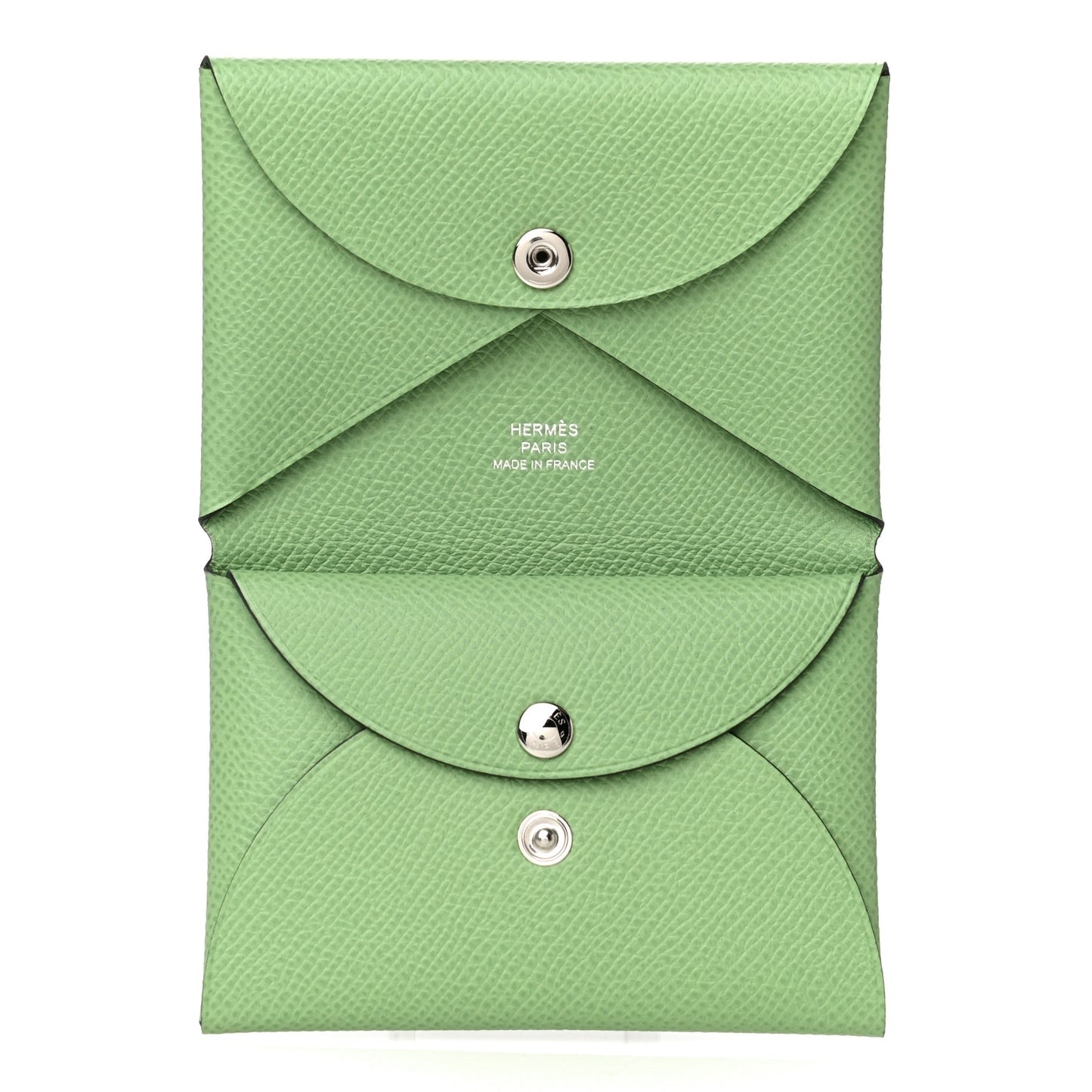 Epsom Calvi Duo Card Case Vert Criquet