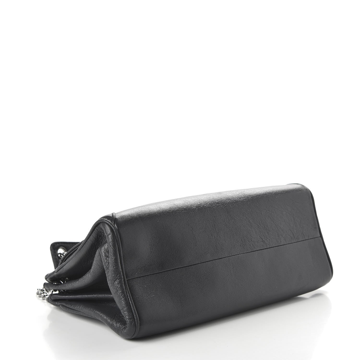 Chanel Calfskin Quilted Accordion Flap Grey 3 of 10