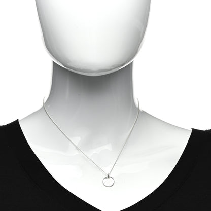 Tiffany Sterling Silver Letter R Round Pendant Necklace 2 of 4
