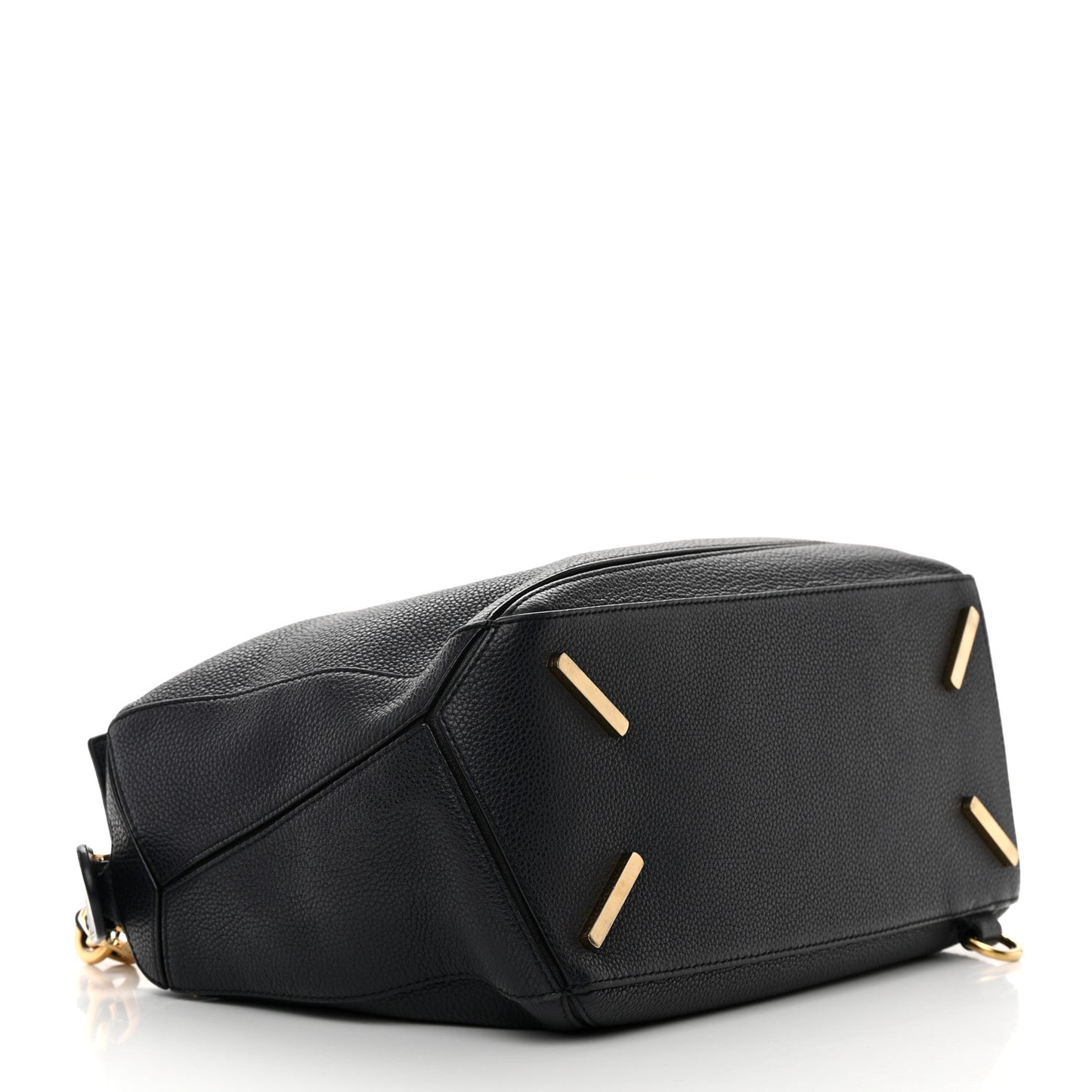 Calfskin Medium Puzzle Bag Midnight Blue Black