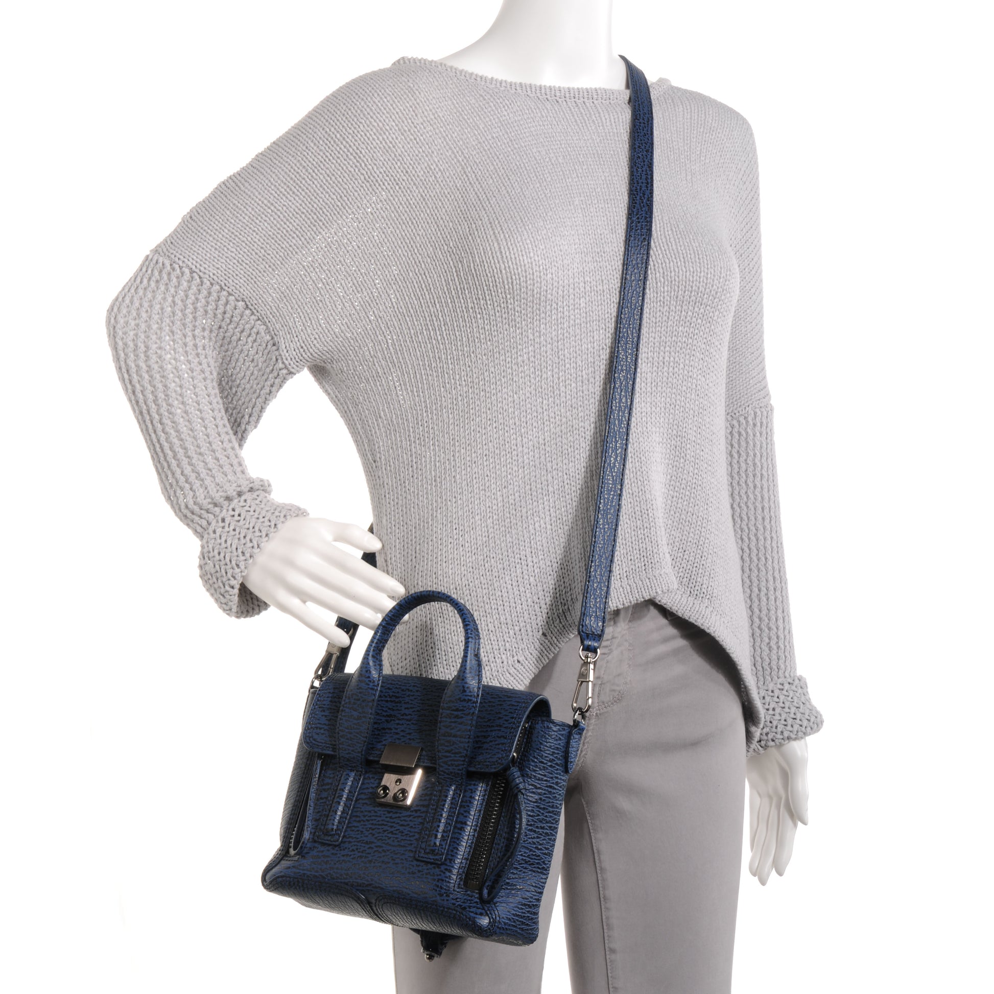 3.1 Phillip Lim 3.1 Mini Pashli Satchel Lapis and Black 2 of 13