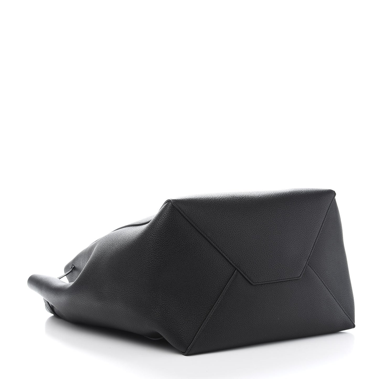 Soft Grained Calfskin Medium Belt Cabas Phantom Black