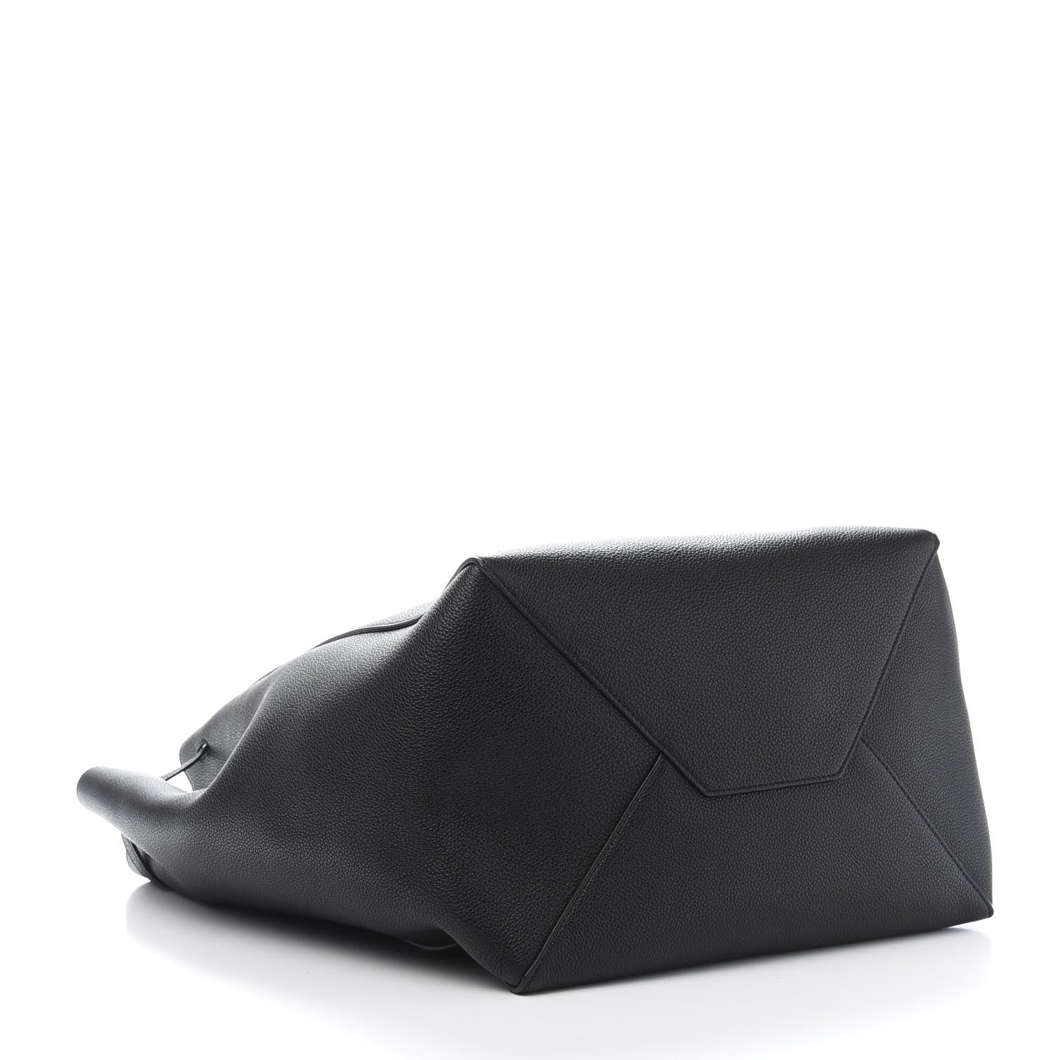 Celine Soft Grained Calfskin Medium Belt Cabas Phantom Black 4 of 11