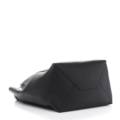 Celine Soft Grained Calfskin Medium Belt Cabas Phantom Black 4 of 11