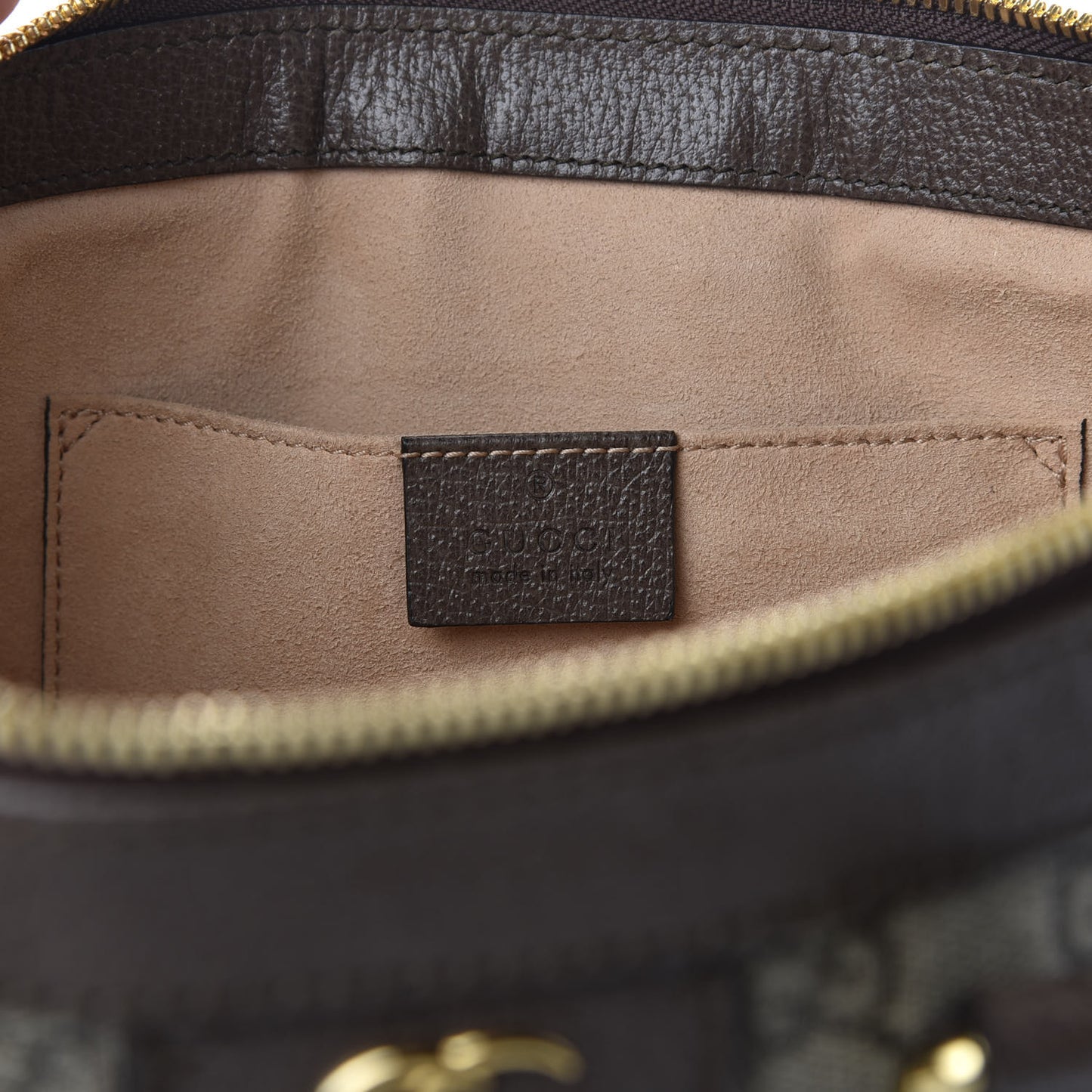 GG Supreme Monogram Small Ophidia Tote Bag Brown