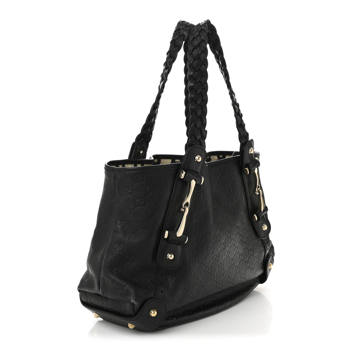 Guccissima Small Pelham Shoulder Bag Black