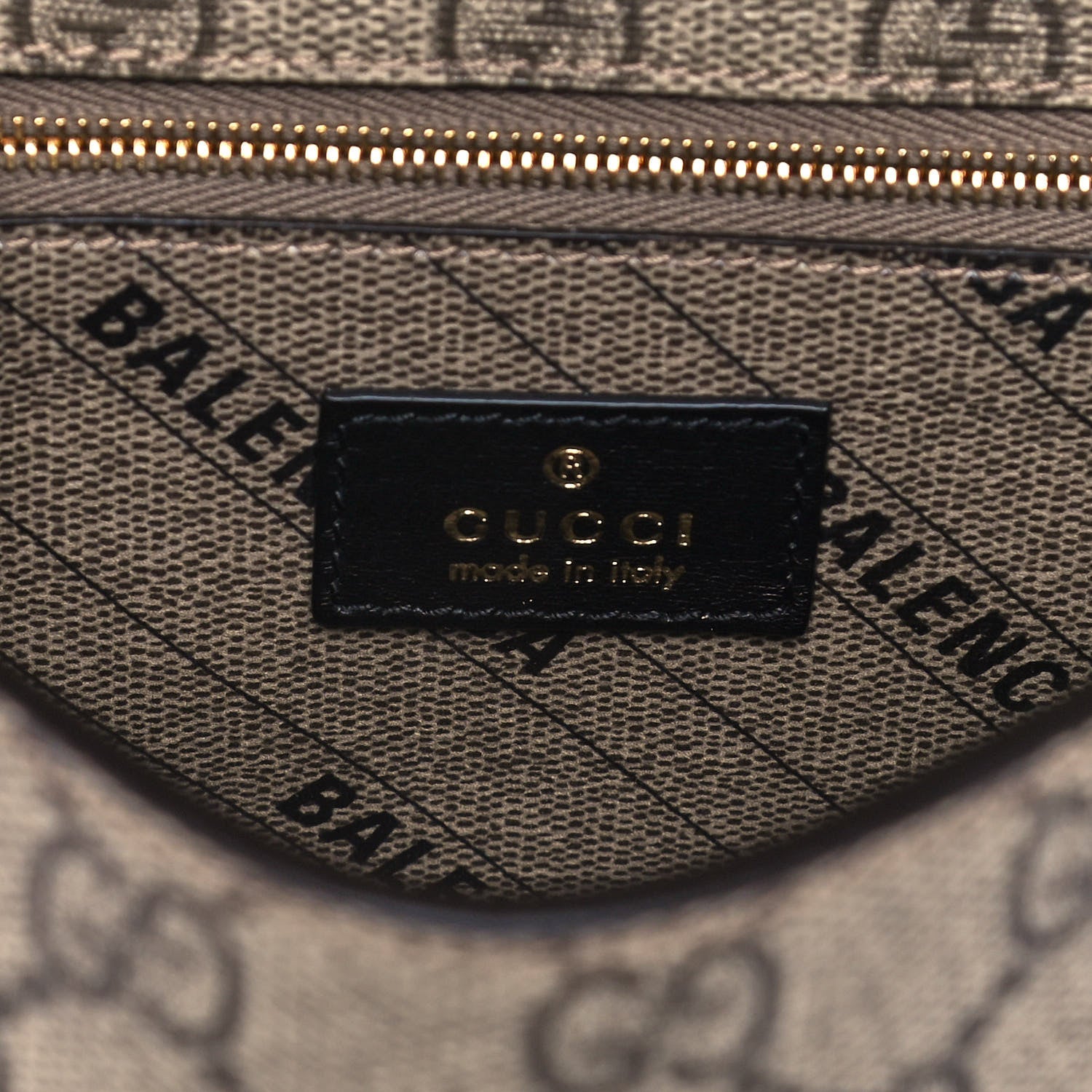 Balenciaga X GUCCI GG Supreme Monogram Small Hourglass Top Handle Bag Beige Ebony 6 of 12