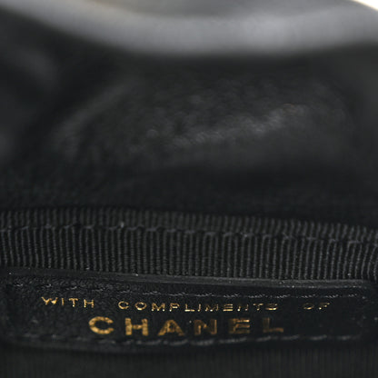 Chanel Calfskin Quilted Mini Drawstring Bucket Bag Black 6 of 8