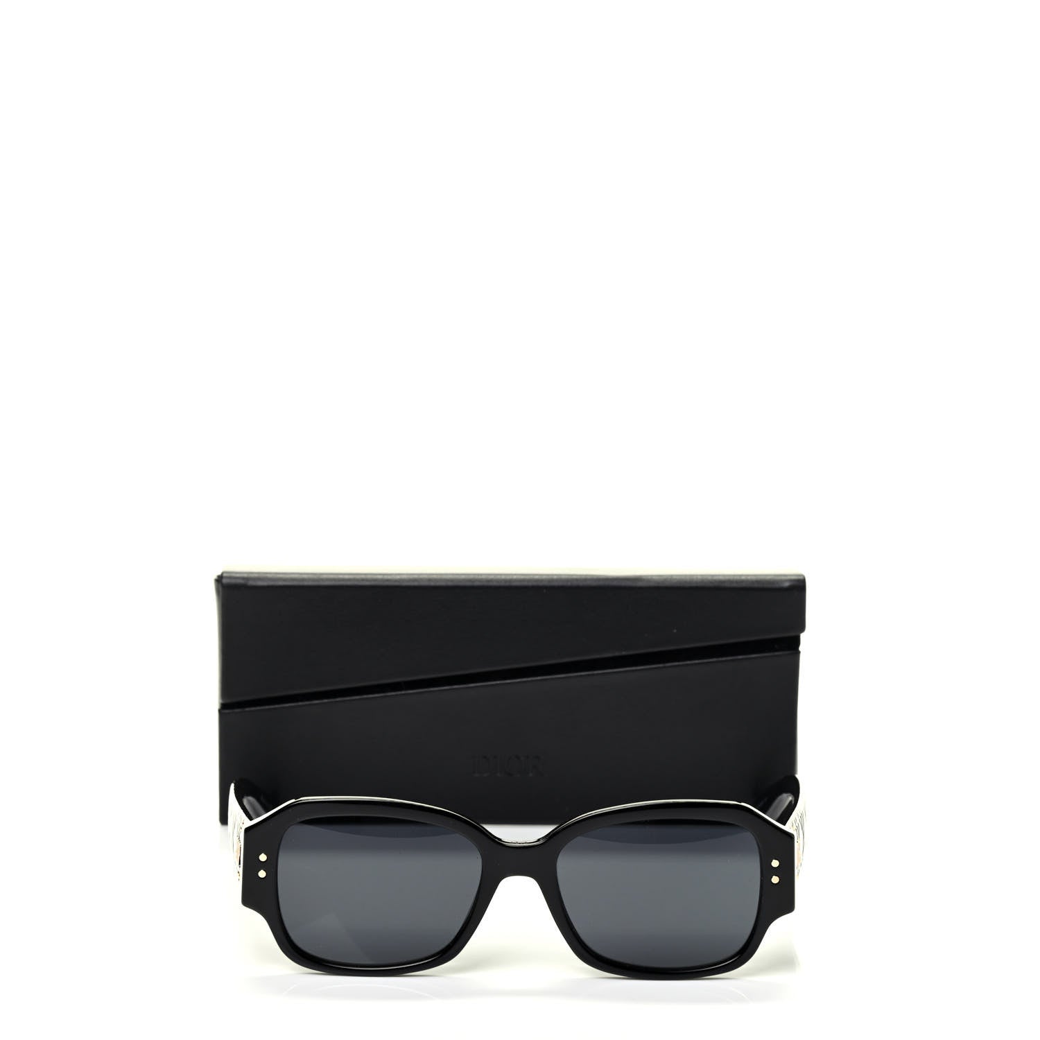 Christian Dior Acetate Cannage Lady Dior Studs 5 Sunglasses Black 6 of 6