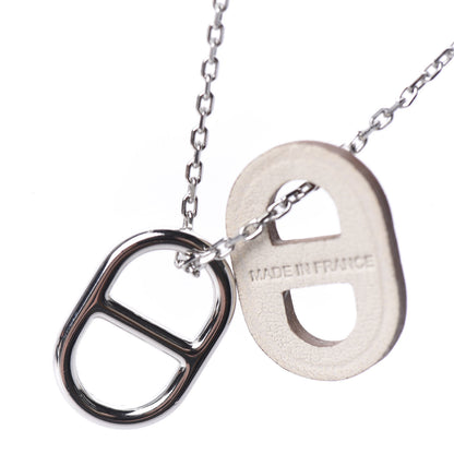 Hermes Swift O'Maillon Pendant Necklace White 6 of 8