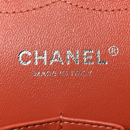 Chanel Lambskin Quilted Jumbo Double Flap Orange 6 of 10