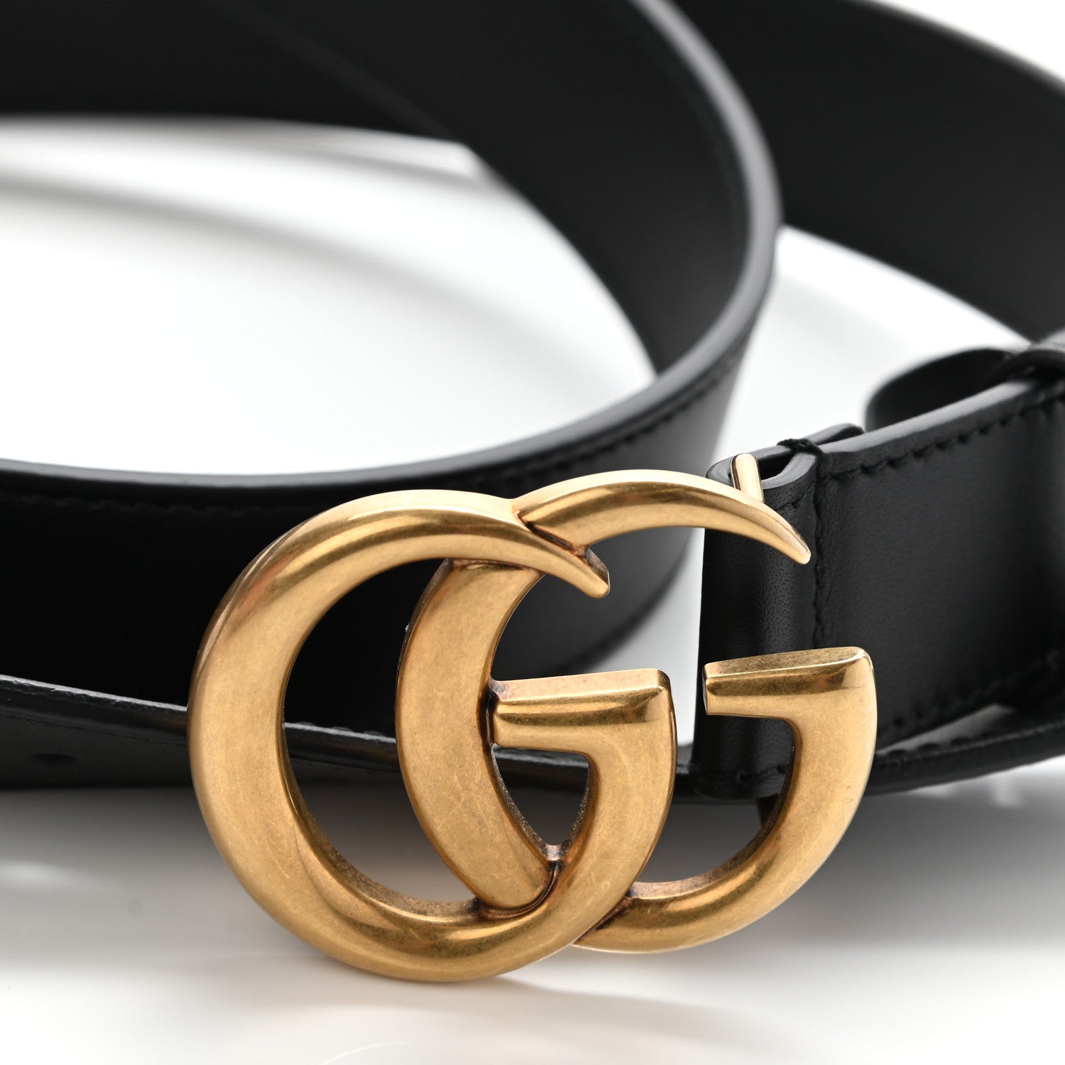 Gucci Moon Calfskin Double G 30mm Belt 105 42 Black 6 of 6