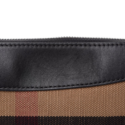 Burberry Mega Check Peyton Crossbody Clutch Bag Black 10 of 14