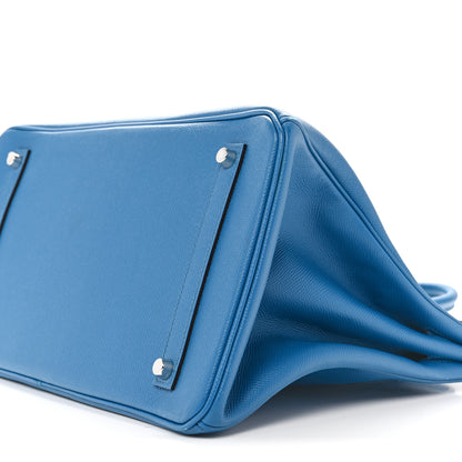 Hermes Epsom Birkin 35 Bleu Izmir 10 of 14