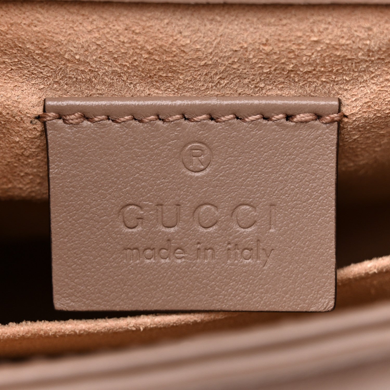 Gucci Calfskin Matelasse Mini GG Marmont Top Handle Shoulder Bag Porcelain Rose 6 of 12