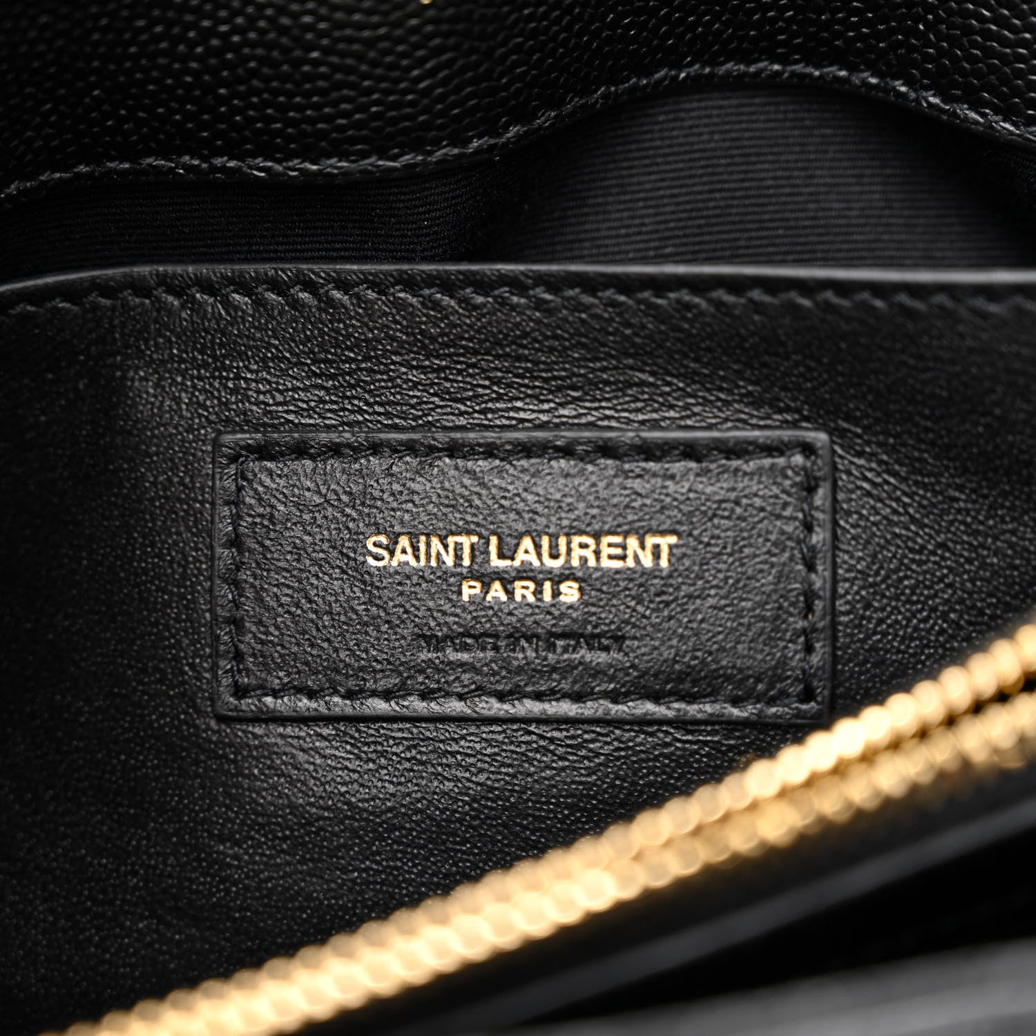 Saint Laurent Grain de Poudre Calfskin Y Quilted Monogram Small Loulou Chain Satchel Black 6 of 11