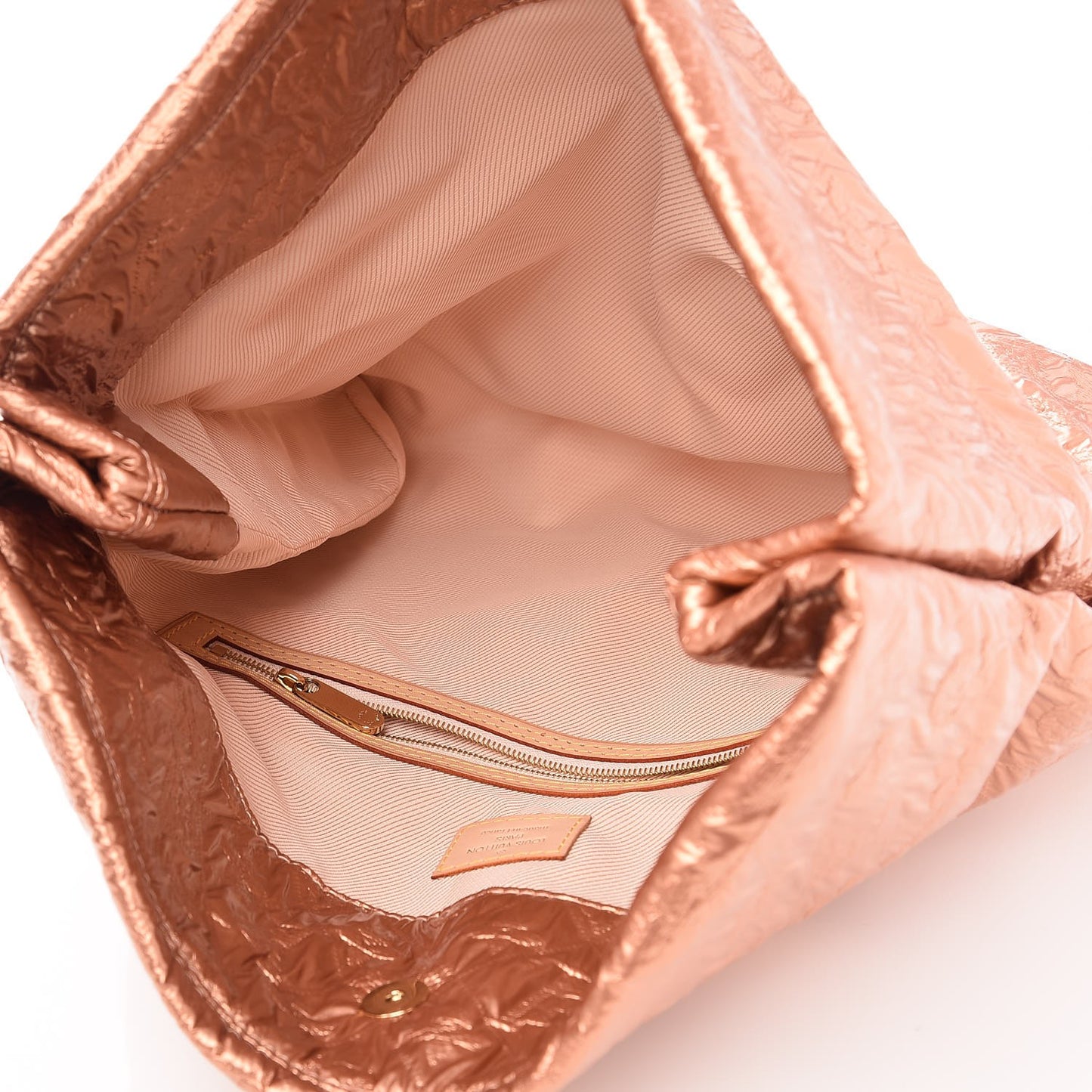 Jacquard Quilted Monogram Limelight Clutch GM Rose Gold