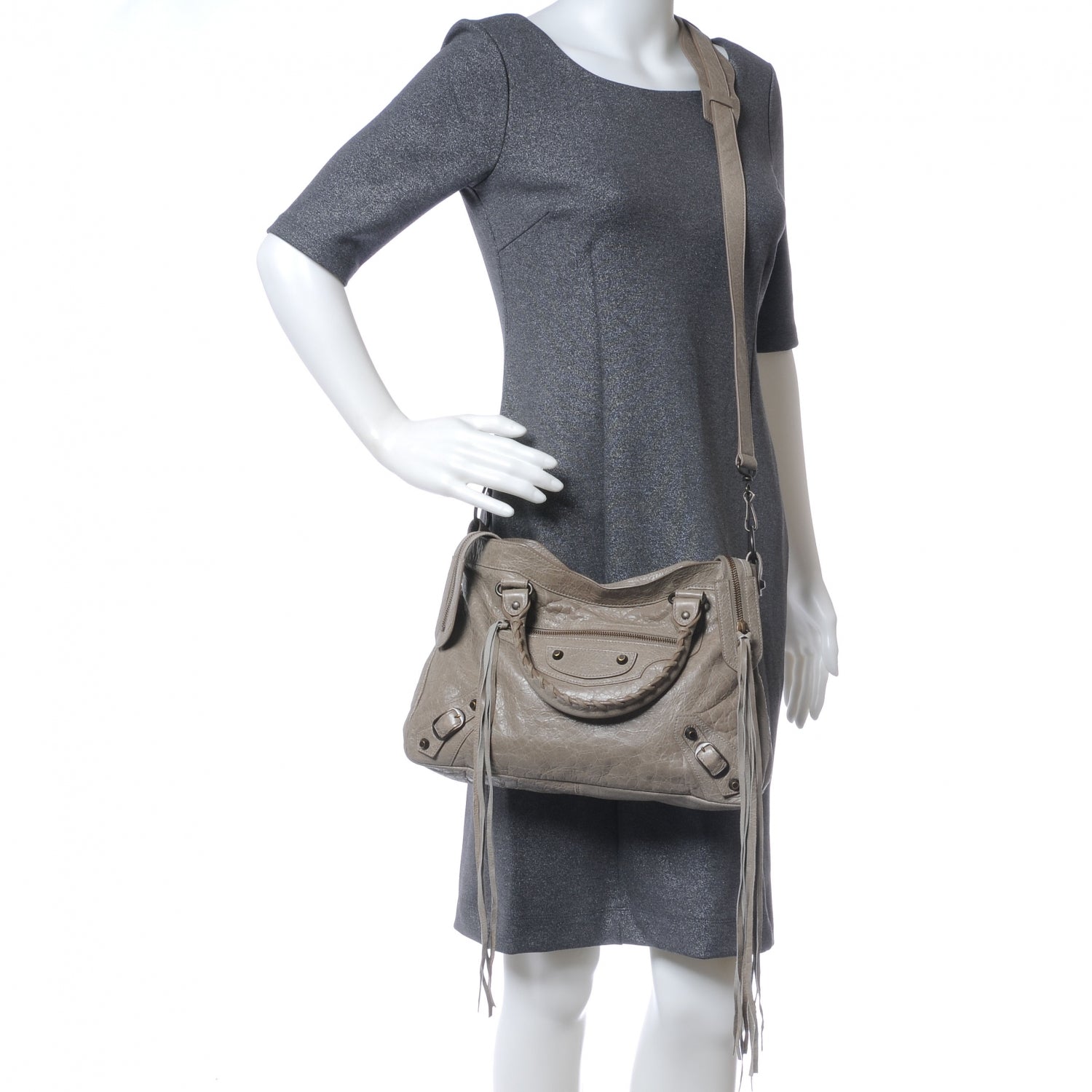Balenciaga Agneau Town Gris Poivre 2 of 7