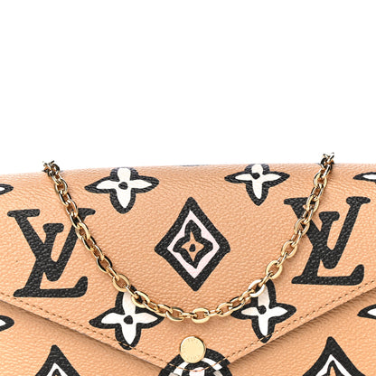 Louis Vuitton Monogram Wild At Heart Felicie Strap & Go Arizona Creme 9 of 12