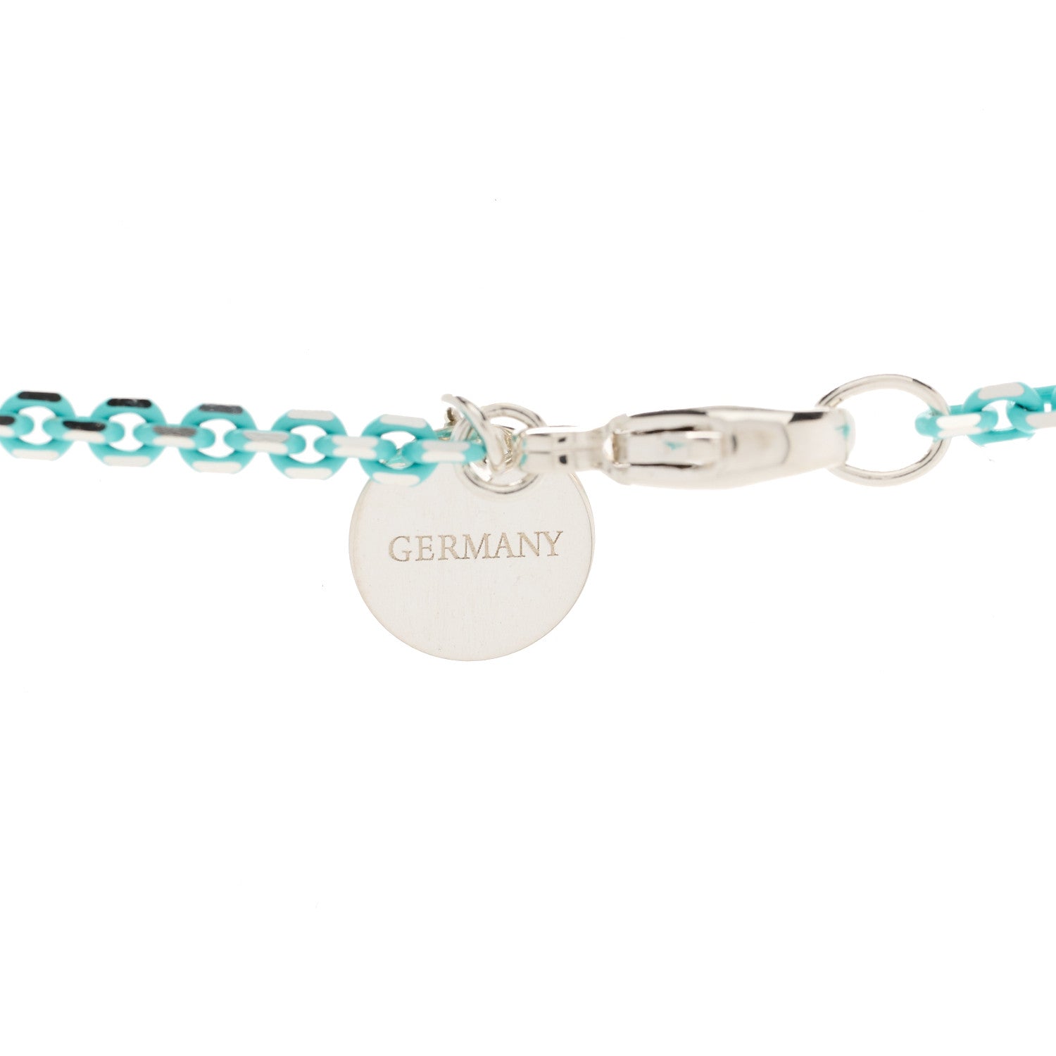 Tiffany Sterling Silver Enamel 1.75mm Chain Necklace 30" Blue 5 of 6
