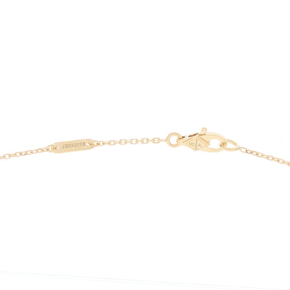 Van Cleef & Arpels 18K Yellow Gold Mother of Pearl Sweet Alhambra Pendant Necklace 4 of 5