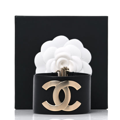 Chanel Calfskin CC Wide Cuff L Black 12 of 12