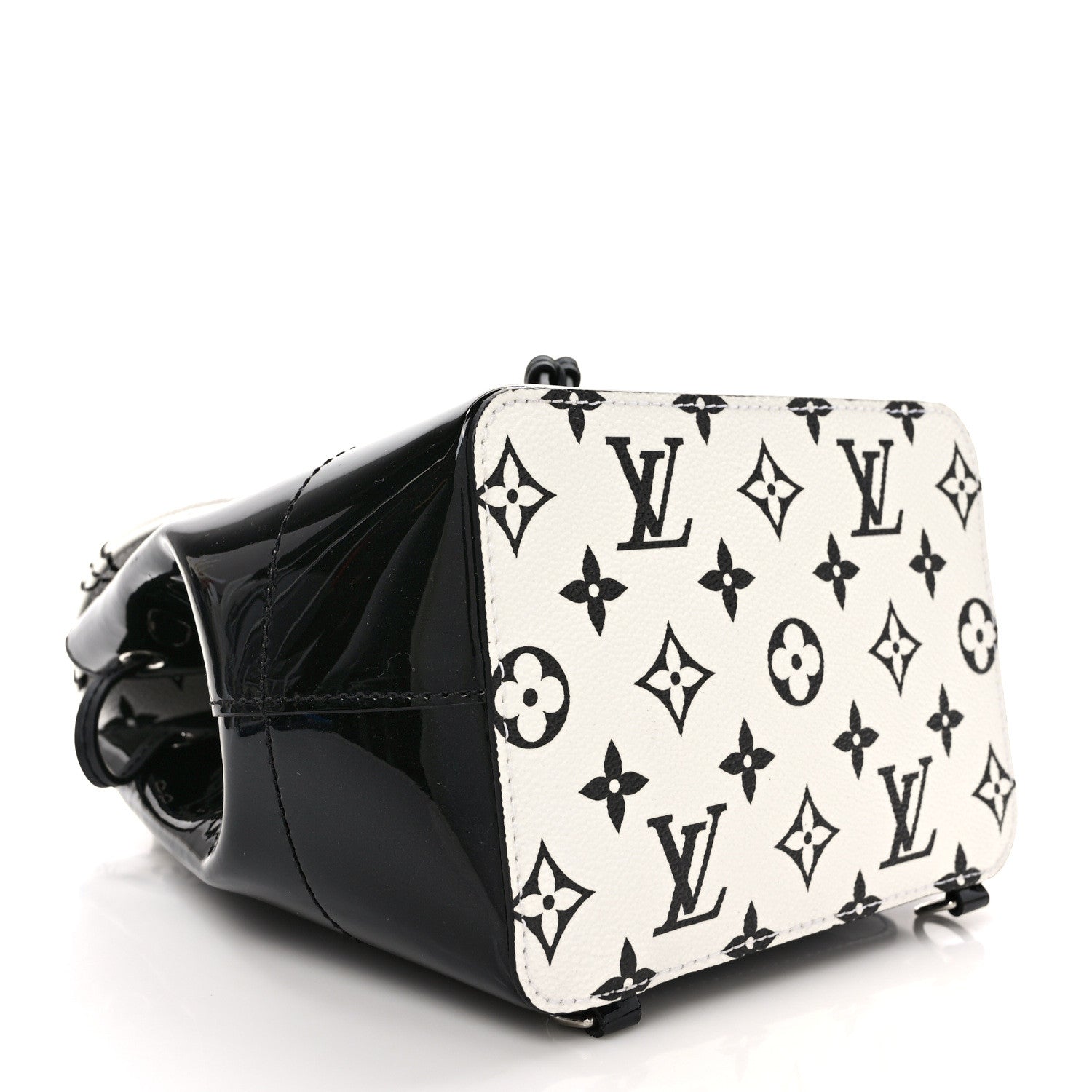 Louis Vuitton Patent Monogram Hot Springs Backpack Black White 4 of 8