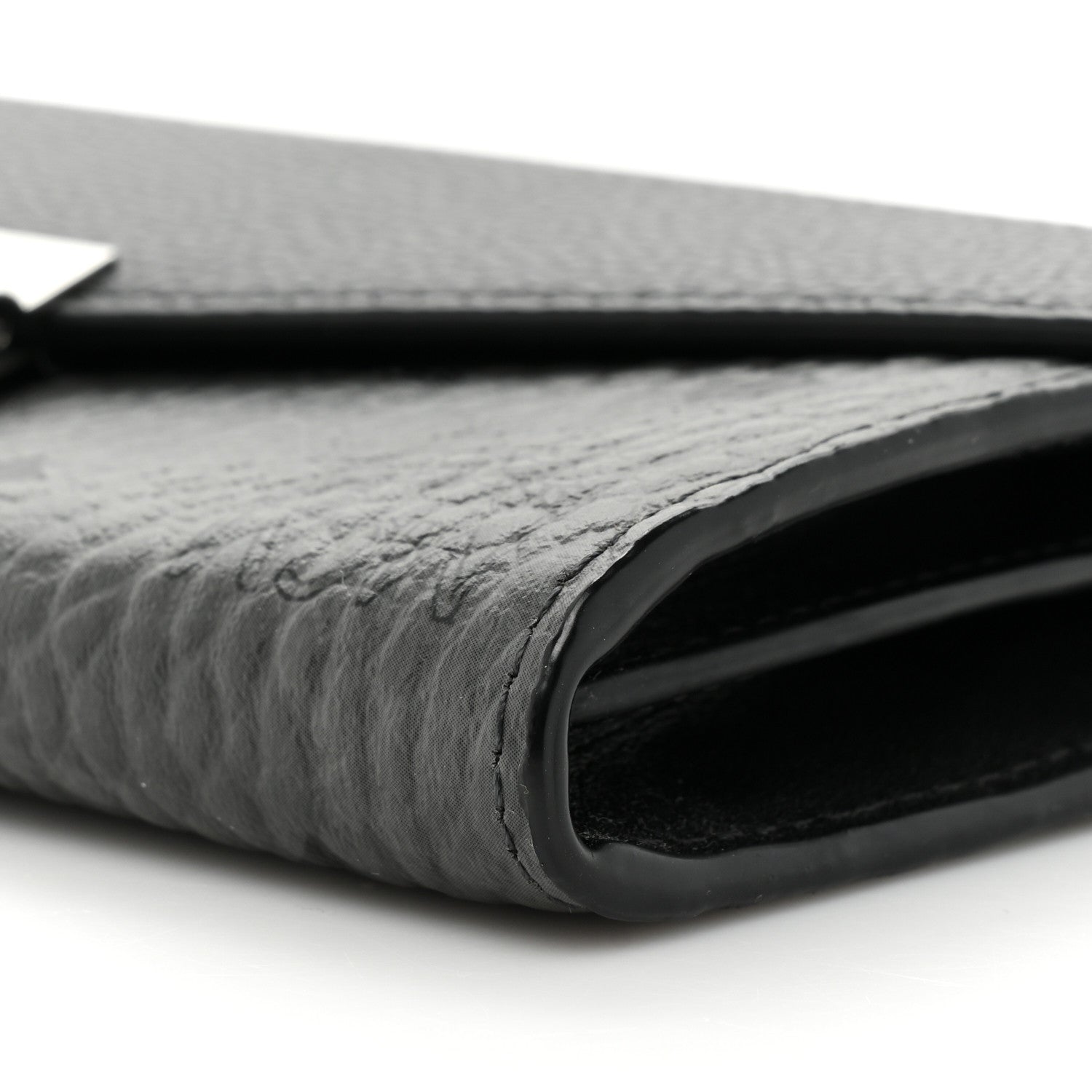 MCM Visetos Calfskin Large Patricia Wallet On Chain Black 10 of 13