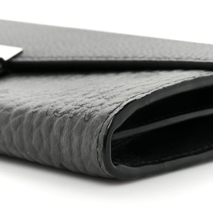 MCM Visetos Calfskin Large Patricia Wallet On Chain Black 10 of 13
