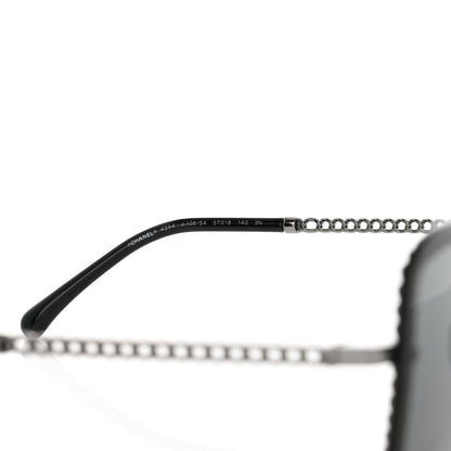 Chanel Square Removable Chain Pearl Sunglasses 4244 Black 5 of 7