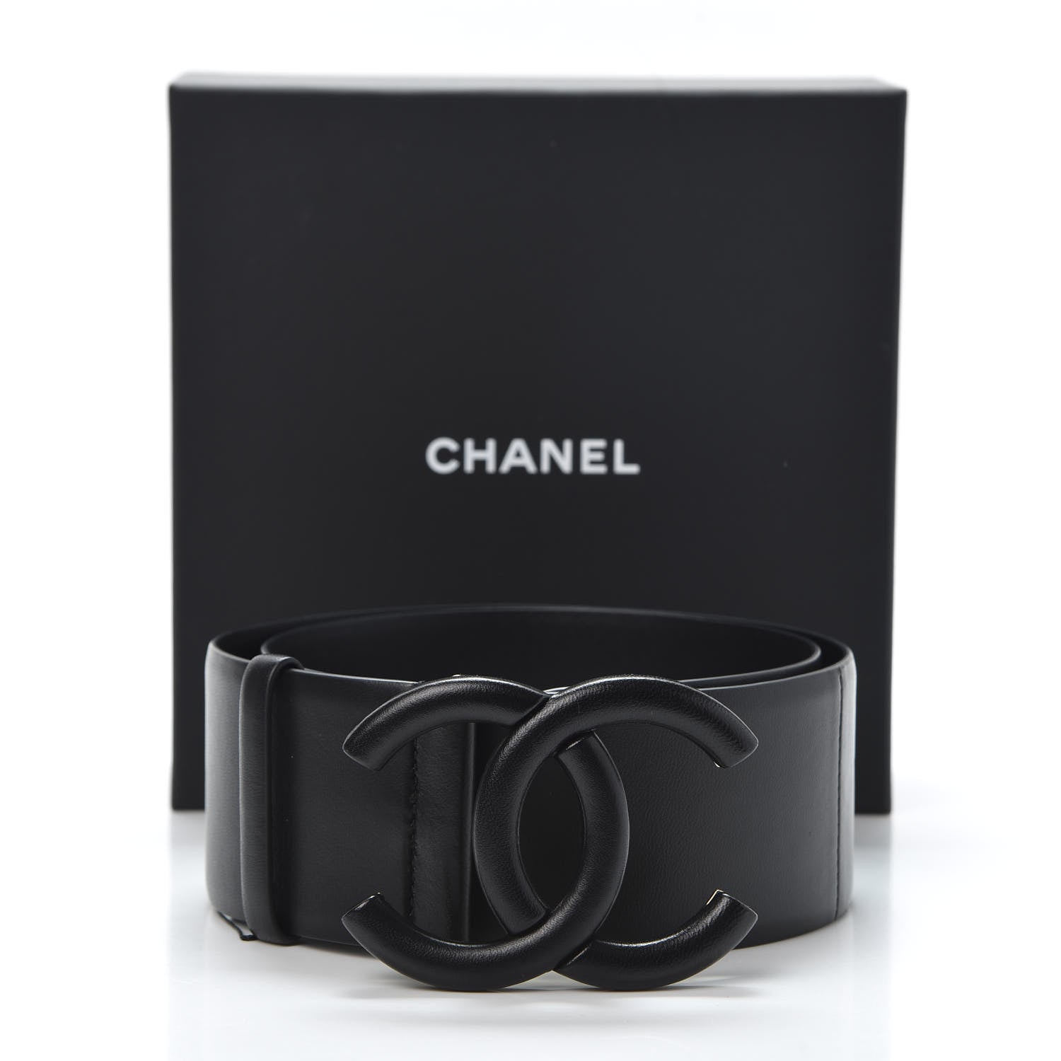 Chanel Lambskin CC Belt 80 32 Black 6 of 6