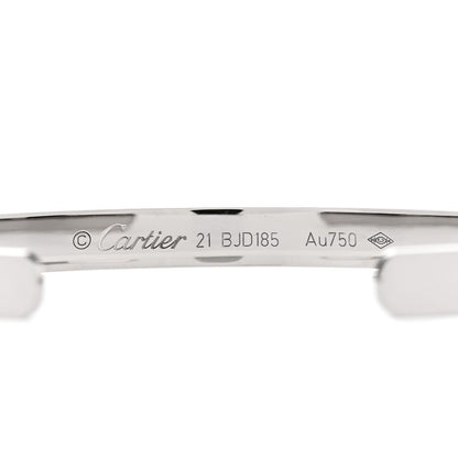 Cartier 18K White Gold LOVE Cuff Bracelet 21 3 of 4