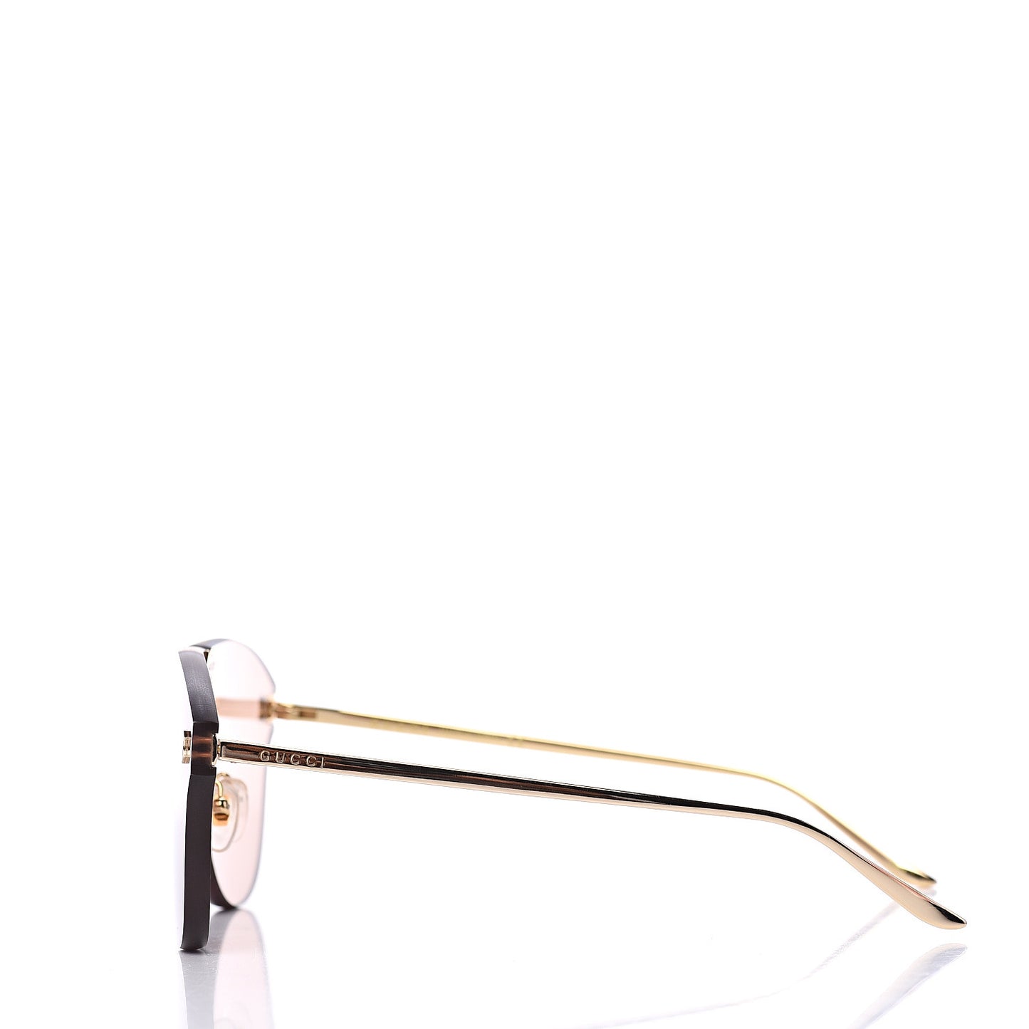 Rimless Sunglasses GG0354S Gold