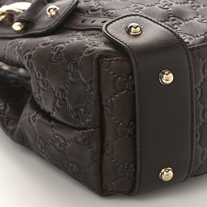 Gucci Guccissima Small Pelham Shoulder Bag Chocolate 8 of 10