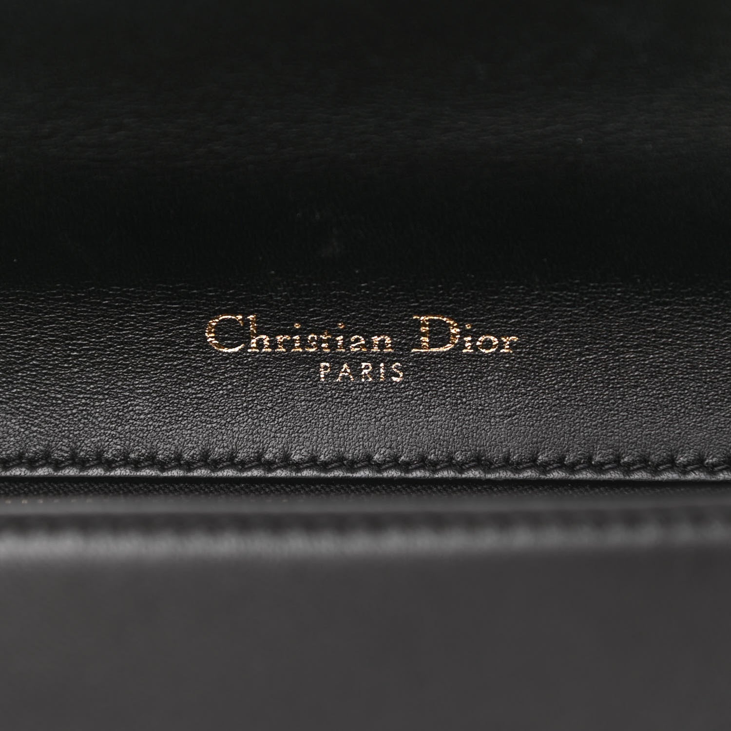 Christian Dior Lambskin Studded Medium Diorama Flap Bag Black 6 of 10