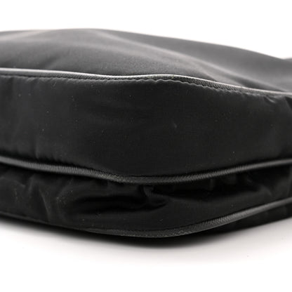 Prada Tessuto Nylon Saffiano Logo Messenger Bag Black 10 of 10