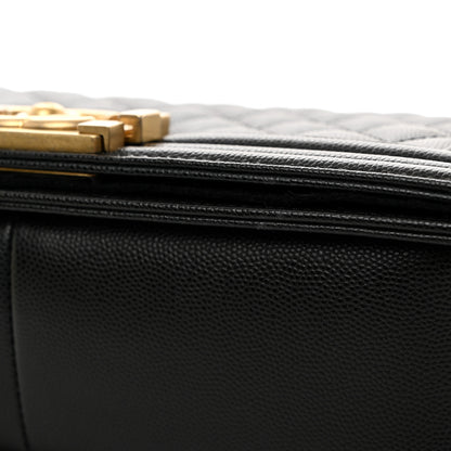 Chanel Caviar Quilted Medium Boy Flap Black 11 of 11