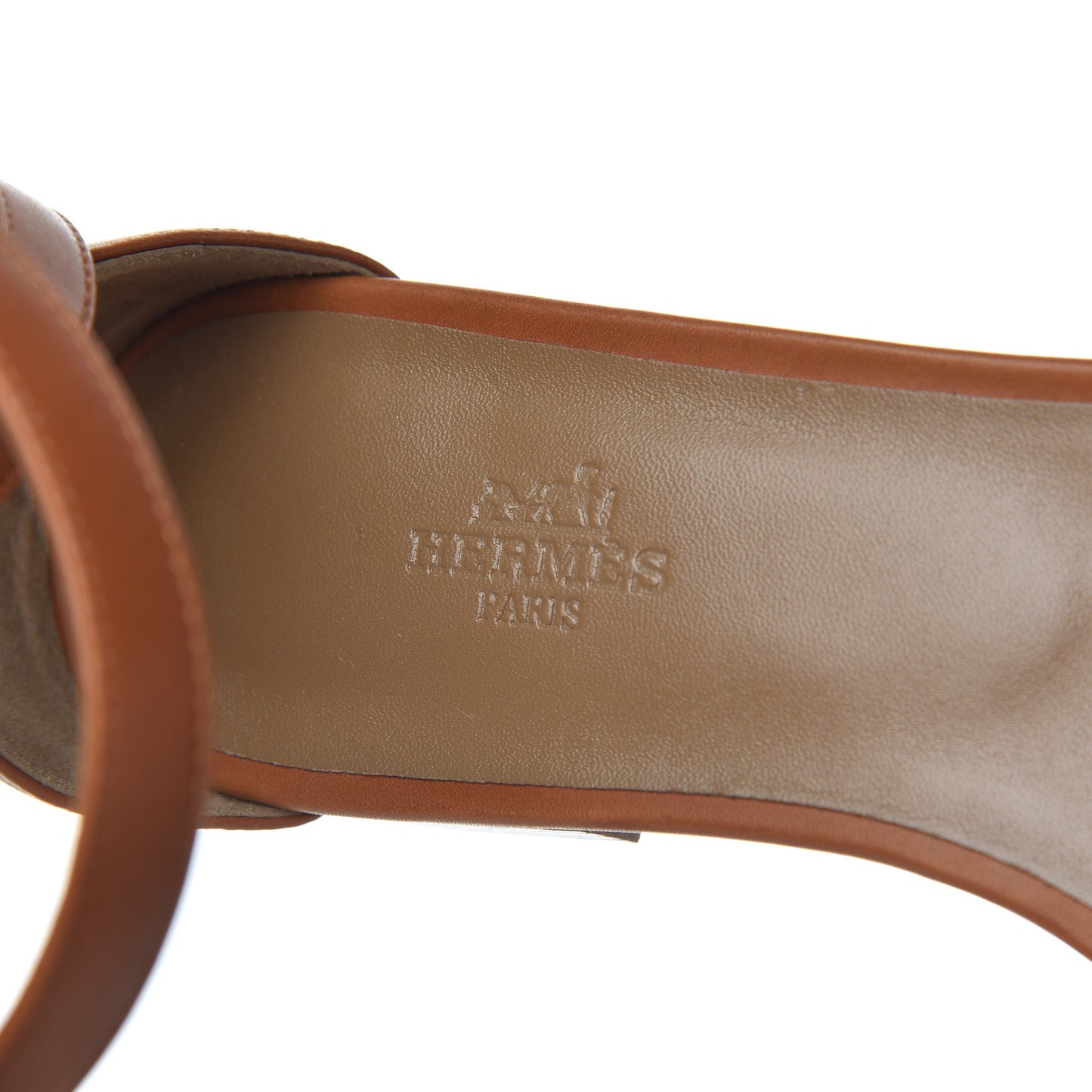 Heritage Calfskin Baia Sandals 38 Naturel