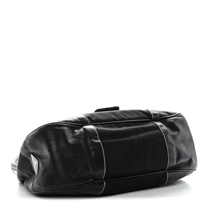 Prada Tessuto Nylon Moon Shoulder Bag Black 4 of 12