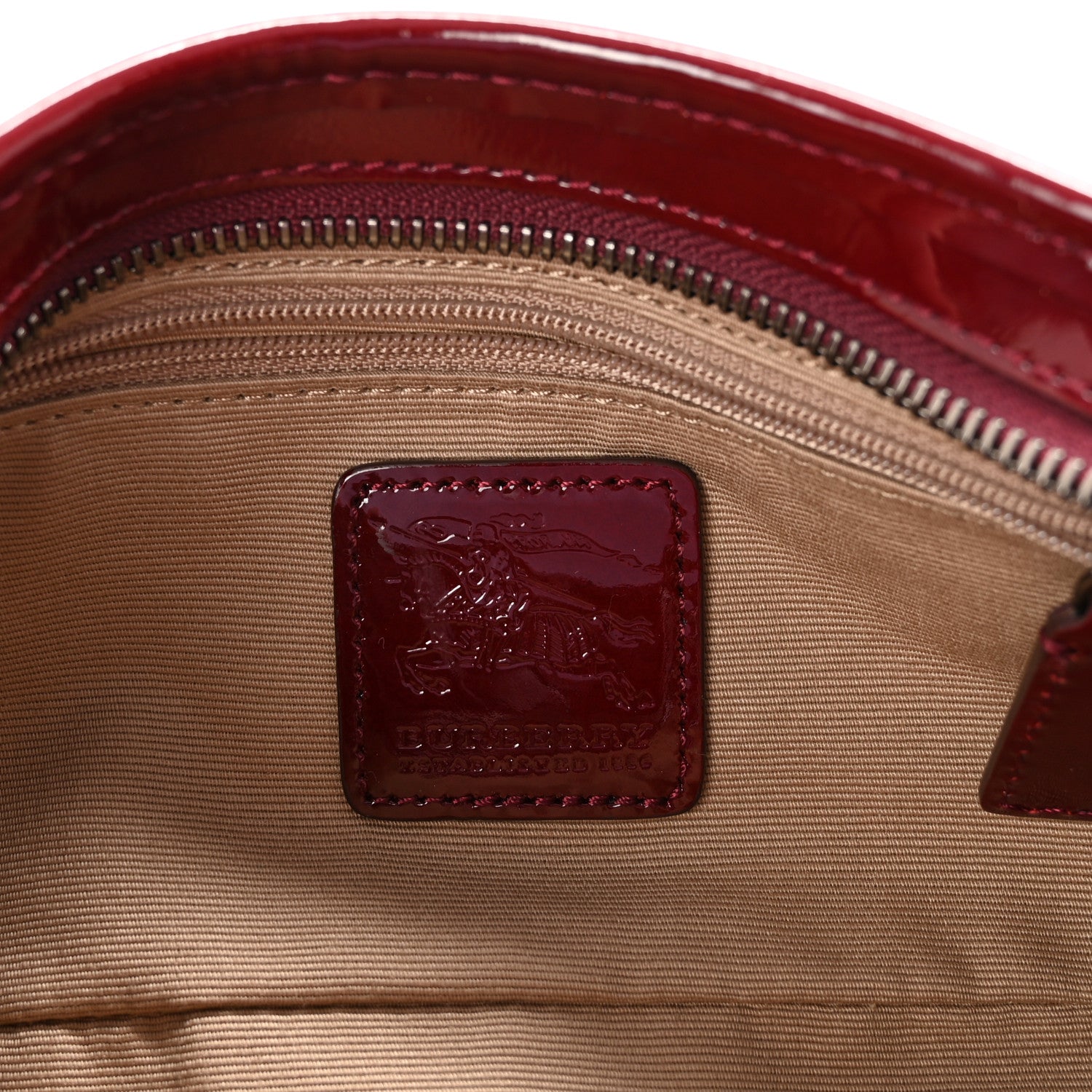 Burberry Patent Nova Check Newbury  Dark Red 6 of 9