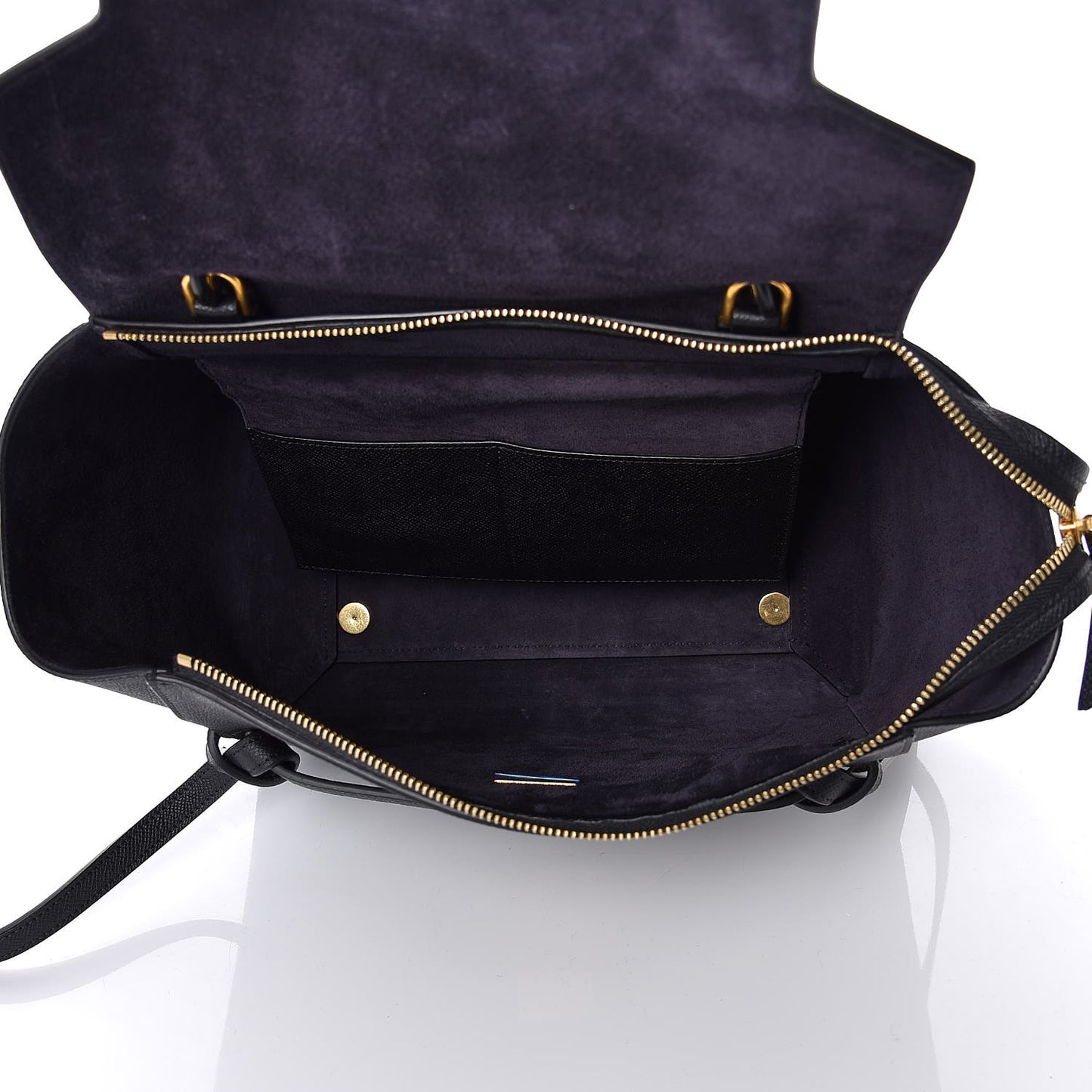 Grained Calfskin Mini Belt Bag Black