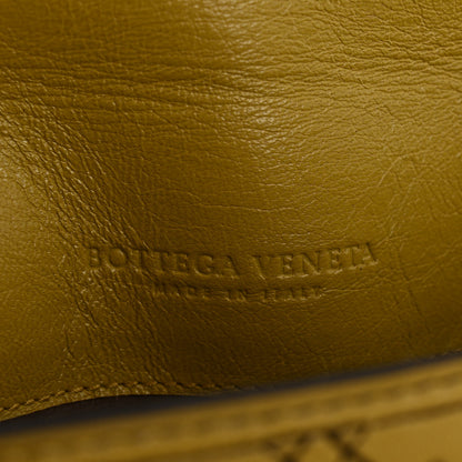 Bottega Veneta Lambskin Snakeskin Irish Madras Intrecciato Rialto Shoulder Bag Brown Green Multicolor 6 of 14