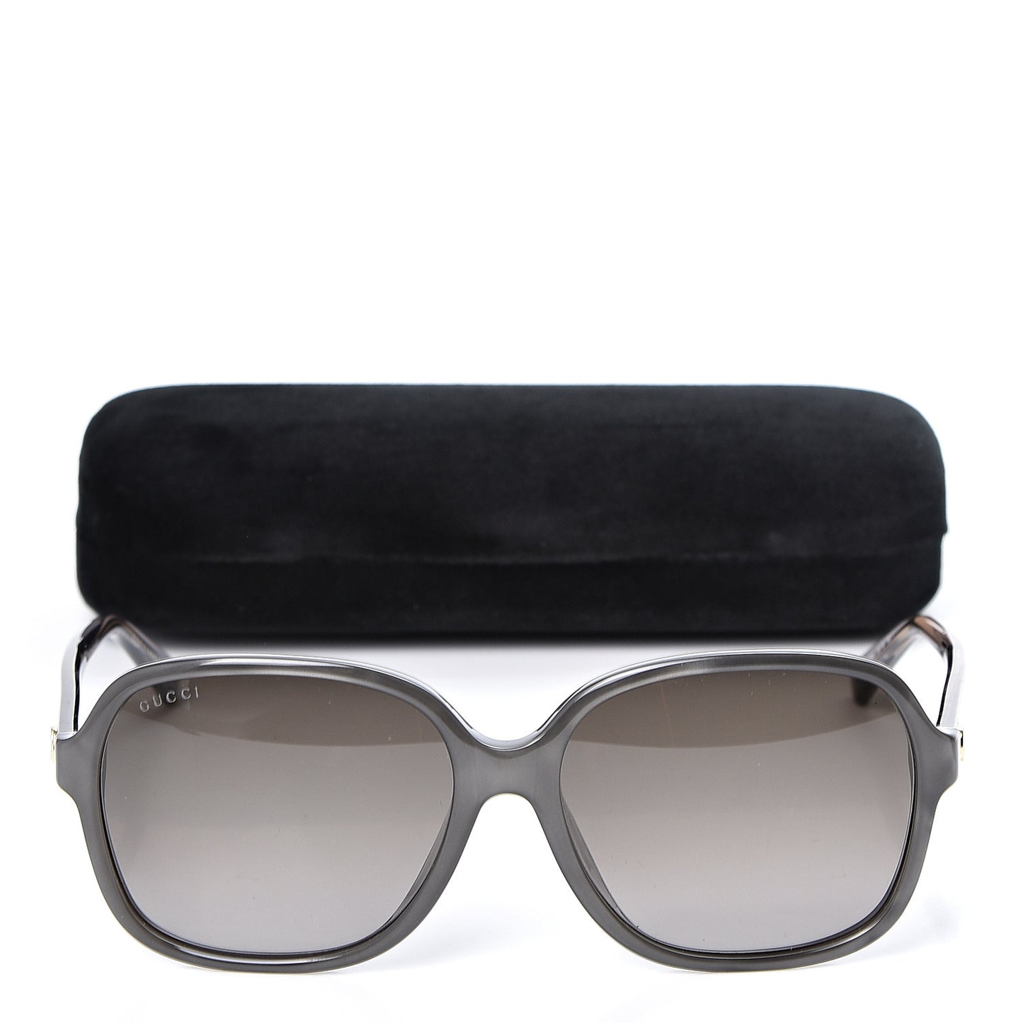 Acetate Square Frame Sunglasses GG 3834/F/S Grey Pearl