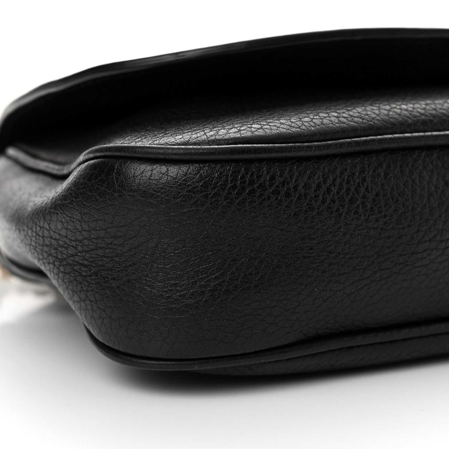 Gucci Pebbled Calfskin Medium Soho Flap Crossbody Black 9 of 15