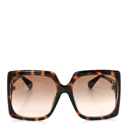 Gucci Acetate Square Frame Sunglasses GG0876SA Tortoise 2 of 5