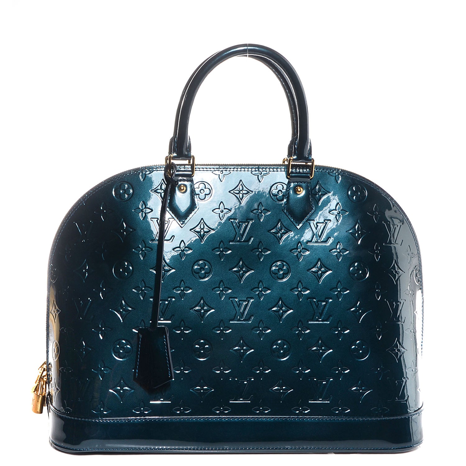 Louis Vuitton Vernis Alma GM Blue Nuit 1 of 7